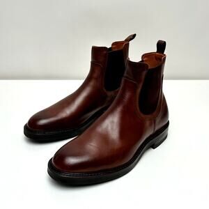 NWOB Men's Allen Edmonds Dawson Mahogany Leather Chelsea Boot - US 11.5D